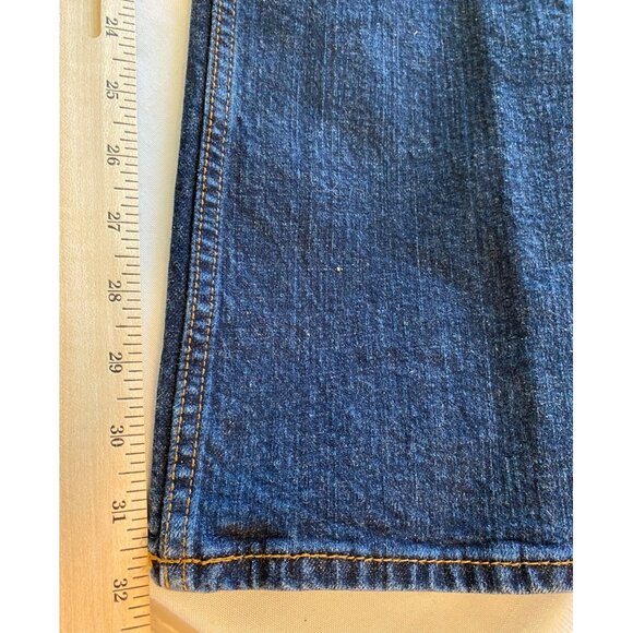 Arizona Jean Co Mens Flex Bootcut Jeans Size 36x32 Dark Wash Denim Work Pants - Picture 14 of 15